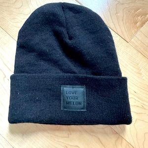 Love Your Melon black beanie